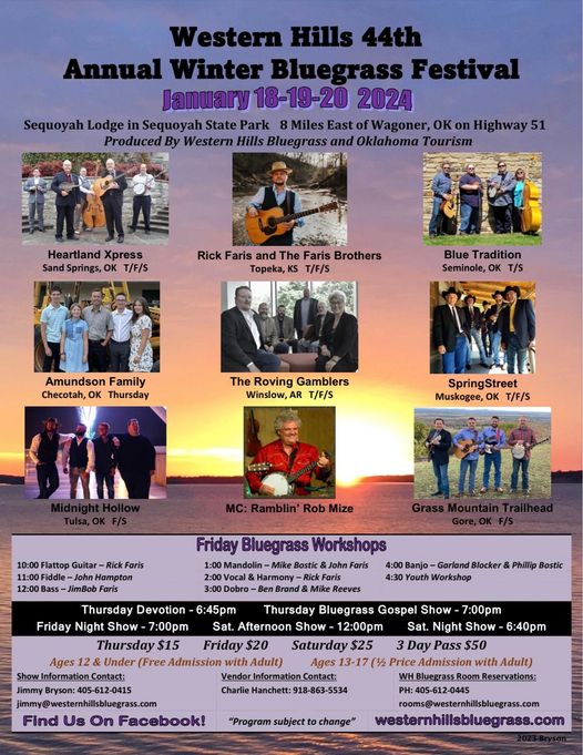 Western Hills Bluegrass Festival 2024 Tickets Oliy Tillie